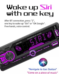 汽车收音机立体声调频调幅辅助输入USB 12v仪表盘1 Din汽车MP3播放器应用定位语音助理免提通话SWM-1789 - Product Image 6