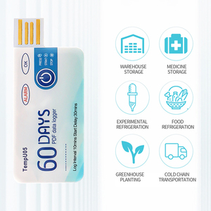 Disposable TempU05 Single Usb <strong>Temperature</strong> Humidity Chart <strong>Data</strong> <strong>Logger</strong> PDF Report <strong>Temperature</strong> Recorder for Cold Chain - Product Image 5