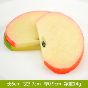 Tranches de pomme en PVC rouge