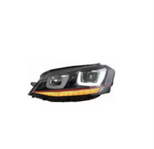 Tek U gündüz koşu sistemi far ön LED farlar Normal ışık otomobil far Volkswagen V.W GOLF 7 GTI için - Product Image 4
