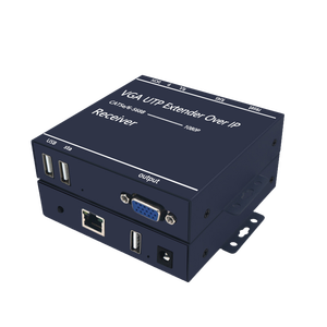 200M VGA kvmエクステンダーKVMUSBマウスとキーボードを備えたローカルエリアネットワーク経由でローカル出力を備えたRJ45ネットワークケーブル - Product Image 6