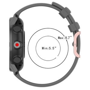 Polar Grit X/Grit X ProVantage M/Vantage M2 22mmドットデザインスクエアバックルウォッチストラップシリコンリストバンドの交換用 - Product Image 3