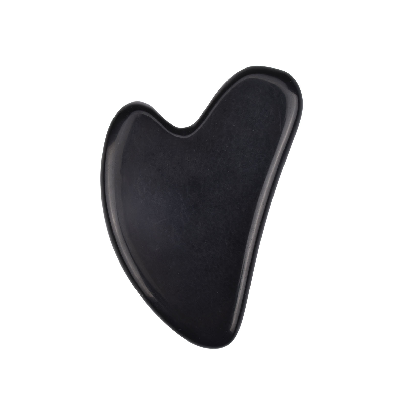 Gua sha en obsidienne noire
