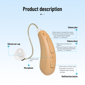 Toptan 16 kanallar ile Bluetooth kulaklık için özelleştirilebilir kablosuz işitme programı ile yaşlılar için yeni ürün