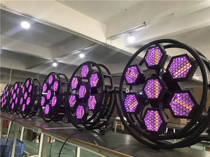 2025ใหม่เอฟเฟกต์เวทีไฟ LED SMD5050 RGB ไฟแฟลชแบบย้อนยุคไฟพื้นหลังทรงหกเหลี่ยมสำหรับปาร์ตี้งานแต่งงาน - Product Image 4