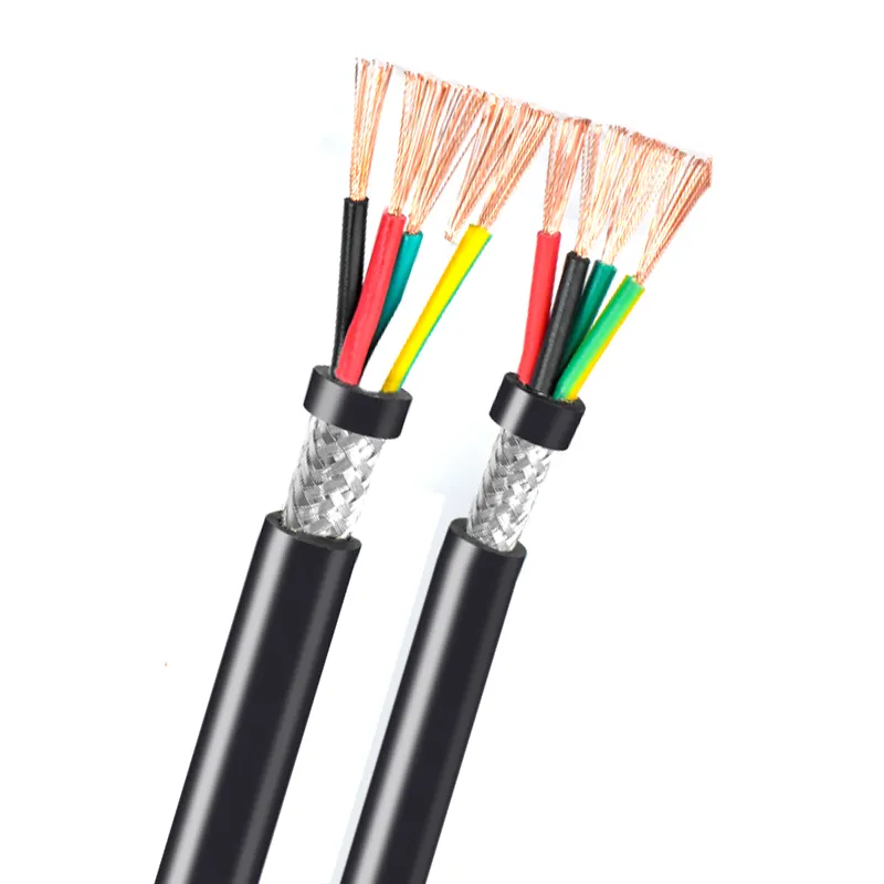 Cable flexible multinúcleo 2 3 4 5 Cable blindado de cobre aislado de PVC de 6 núcleos UL2652 para instrumentos antiinterferencias.