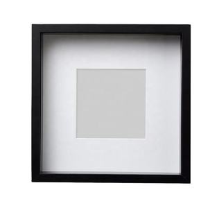 7x7 8x8 "9x9" 10x10 "3cm derin siyah beyaz ekran çerçevesi gölge kutu çerçevesi resim montaj organik cam çerçeve - Product Image 2