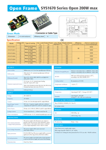 200瓦交流至DC开关电源12V 16.55a单输出开放式电源板 - Product Image 2