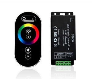 Беспроводной контроллер GT666 18A RF Сенсорная панель светодиодный диммер RGB пульт дистанционного управления для RGB светодиодных лент DC 12-24V - Product Image 1