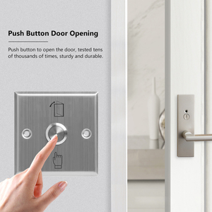 Elettrico porta di uscita pulsante di rilascio 304 in acciaio inox push button switch per ufficio hotel sistema di controllo di accesso - Product Image 2
