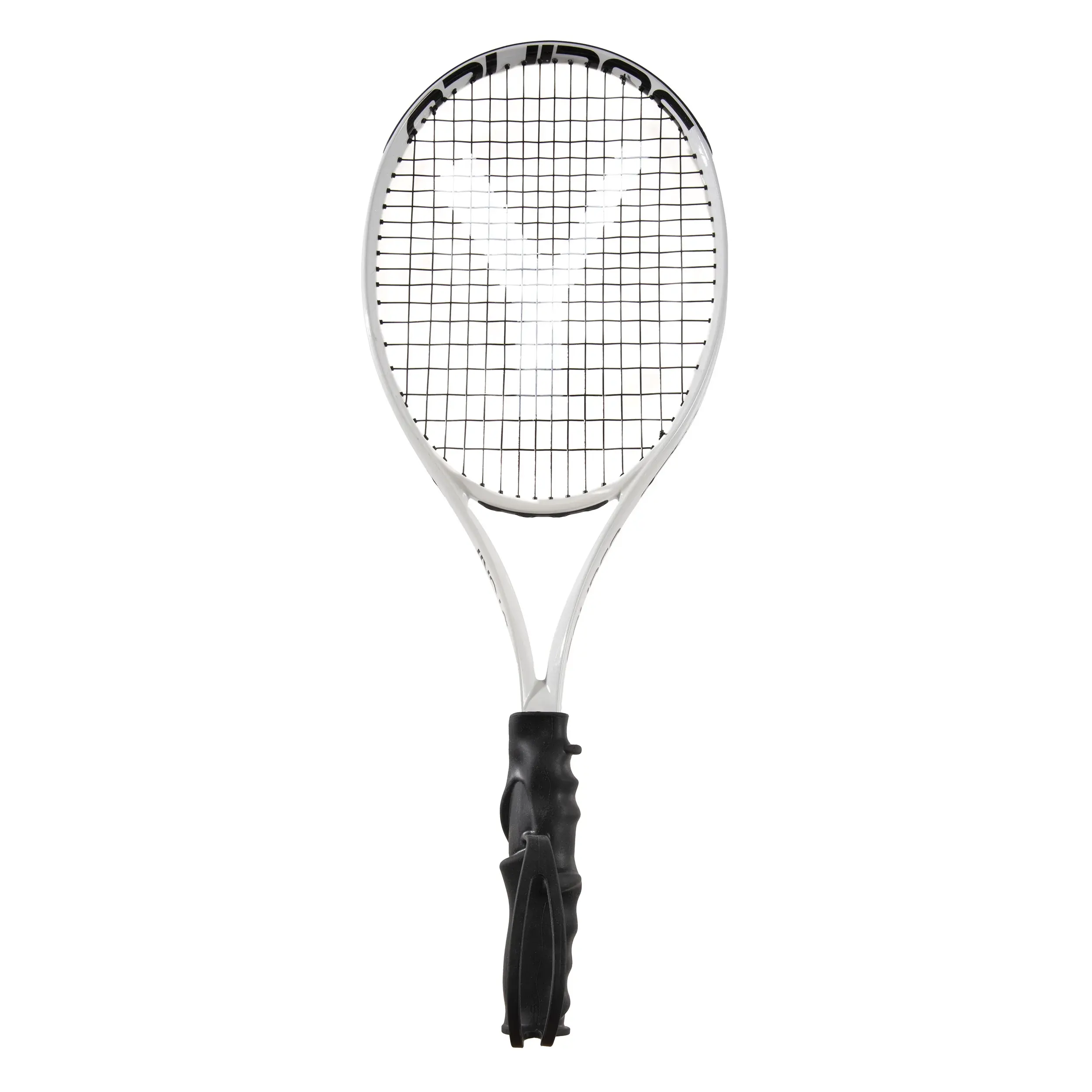 Raquette Pro noire Tennis de niveau d'entrée pour adulte avec une poignée ergonomique pour l'apprentissage, le coaching et l'entraînement