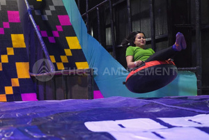 Parco giochi al coperto Jumping Park attrezzatura da parco trampolino commerciale con Air Coaster, buca di schiuma, campo Ninja, piscina con palline - Product Image 5