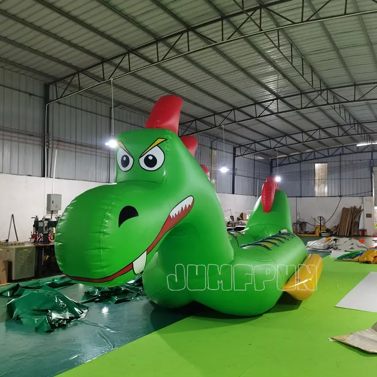 Thuyền Bơm Hơi Khủng Long 12 Chỗ 2021 Mới Đôi Ngõ Rồng Thuyền Người Lớn Nước Towable Inflatable Khủng Long Thuyền Chuối