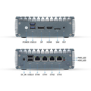 MiniTree ucuz fabrika fansız endüstriyel Mini PC Pentium N5000 dört çekirdekli 4 Intel i225-V 2.5G LAN pfSense güvenlik duvarı AES-NI PC