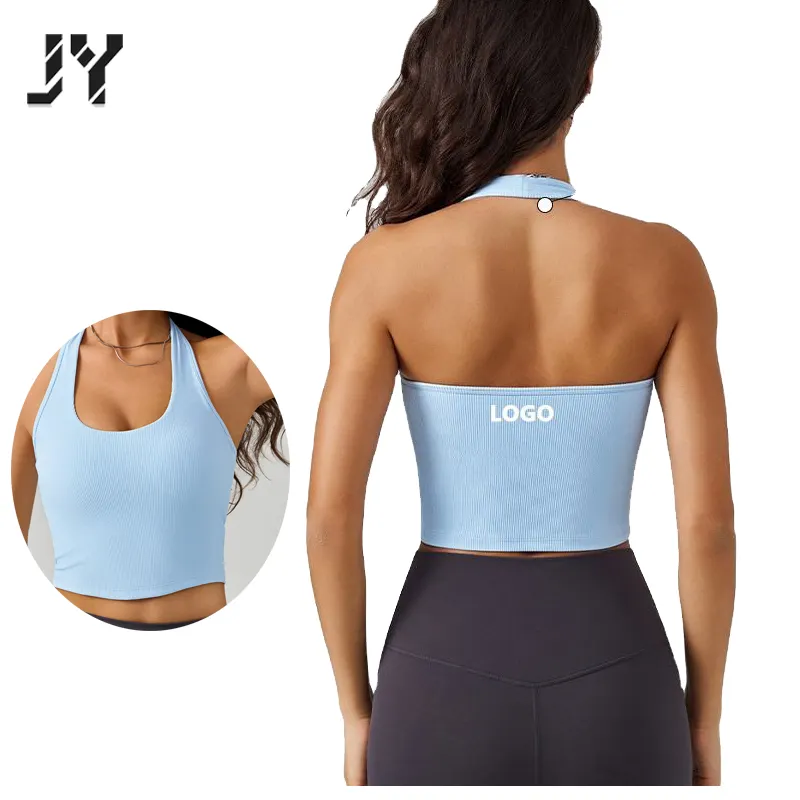 Joyyoung Nouveaux hauts de soutien-gorge de haute qualité les plus vendus, confortables et élégants, respirants et secs, pouvant être portés seuls, hauts de yoga
