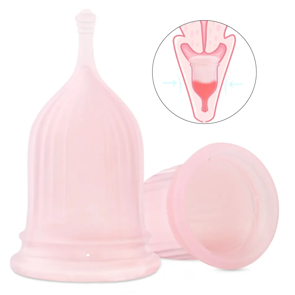 S-HANDE 2pcs Reutilizável Medical Grade Silicone Menstrual Cup Higiene feminina Produto Senhora Menstruação Copa