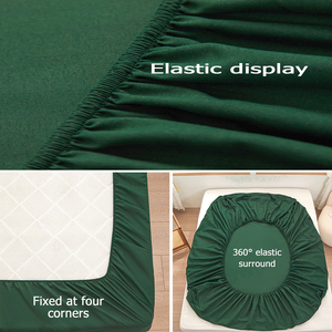 Solid Color Bedding Set 100% Polyester Elastic Fitted <strong>Sheet</strong> Only (Pillowcase Not Included) - Product Image 4