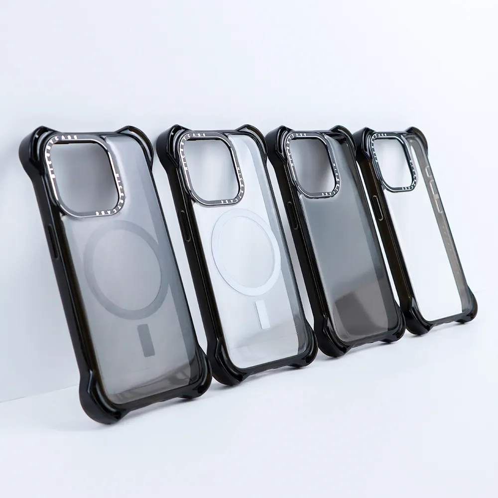 7M casing ponsel bening antibenturan untuk iphone 14 Pro Max, casing ponsel desainer TPU keras Bamber untuk iphone 15 Pro Max