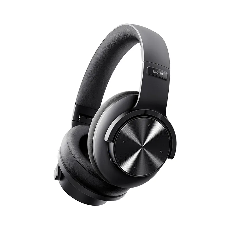 Picun B8 Foldable Over Ear Touch 80H Play Time 3EQ Mode Stereo Bluetooth Headphone
