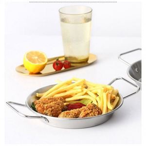ステンレス鋼50cmスペイン製10人用ポットフライパンセットグリル料理2つの耳深い鋳鉄スキレットPaellaパン - Product Image 2
