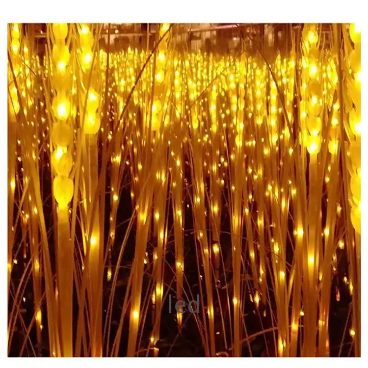 방수 시뮬레이션 장식 따뜻한 황금 빛 led 밀 귀 리드 램프 잔디 축제 분위기 크리스마스 휴일