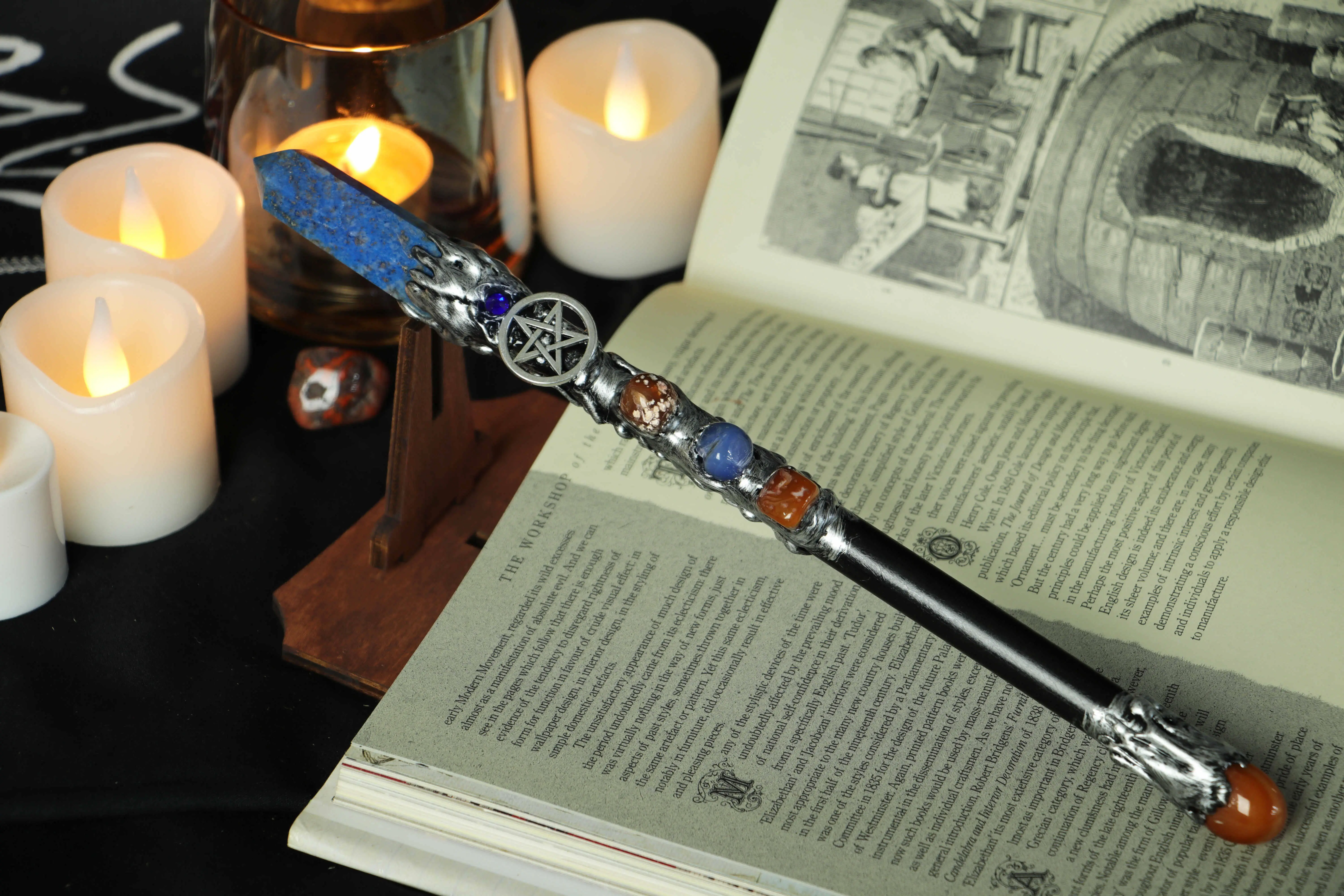 Harry Potter crystal magic wand for crystal healing crystal gifts magic notebook quartz magic