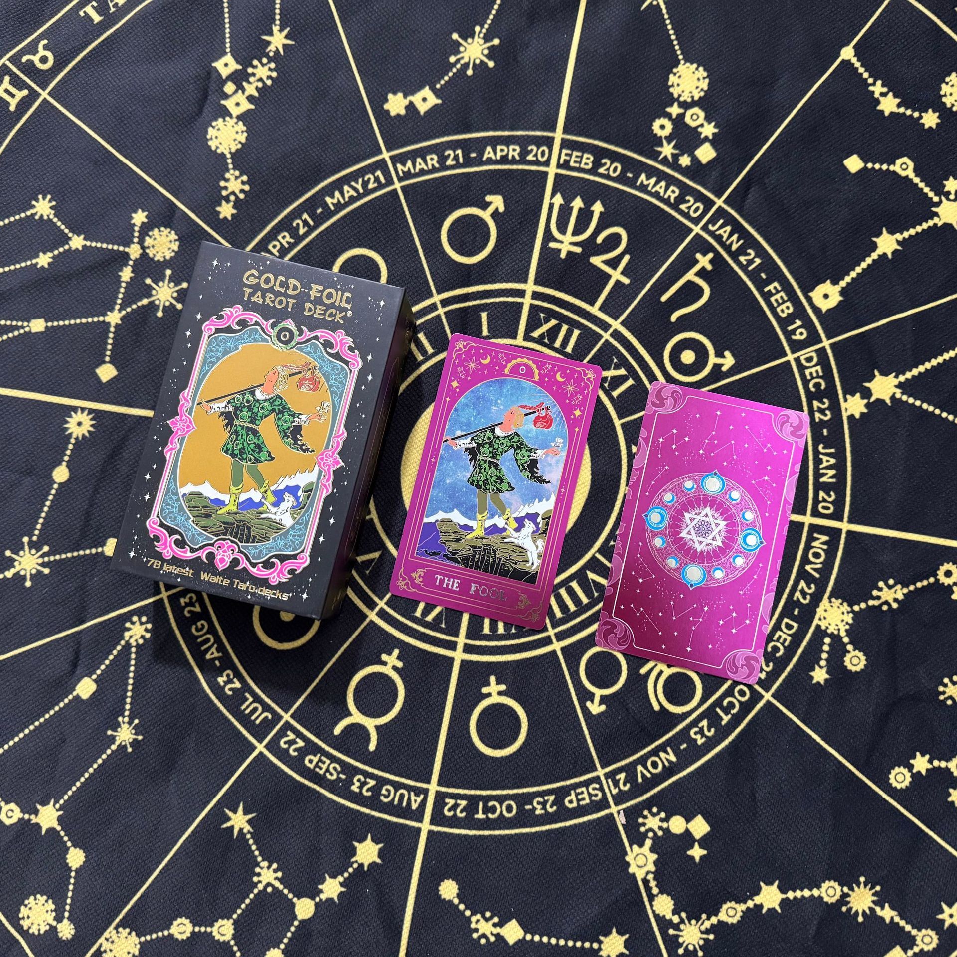 Purple hexagram solitaire boxed