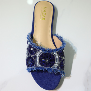 Queency tất cả các mùa cao da thoải mái ý Nigeria thiết kế của phụ nữ phù hợp với dép ly hợp túi set-thời trang mùa hè - Product Image 2