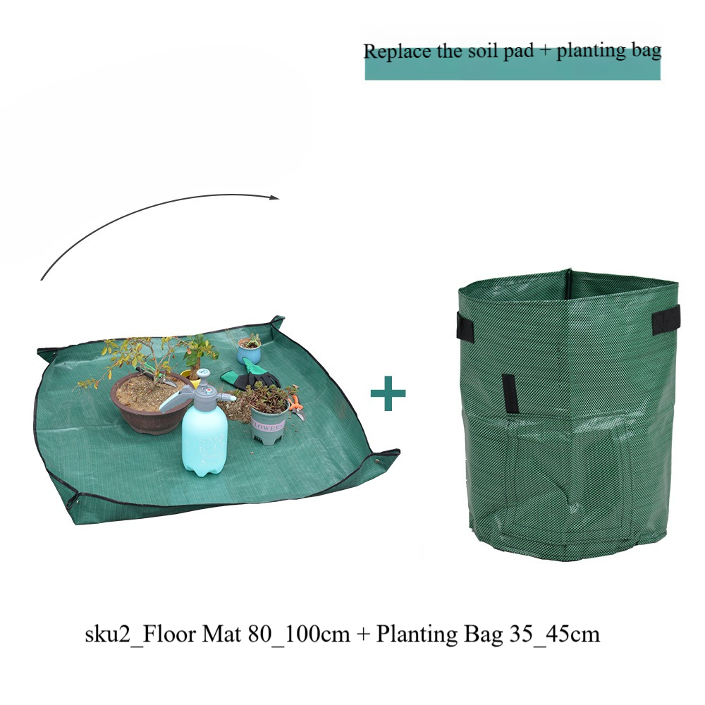 Tapis de sol sku2 80 100cm + Sac de plantation 35 45cm