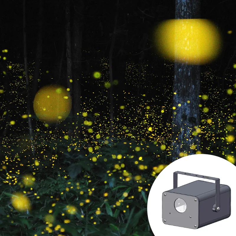 Personalizado vaga-lume dinâmico estrela projeção luz exterior impermeável iluminação cênica parque terra laser atmosfera luz equipamentos