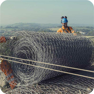 Rete metallica tessuta esagonale galvanizzata e gabbione rinforzato con rete metallica rivestita in pvc - Product Image 5