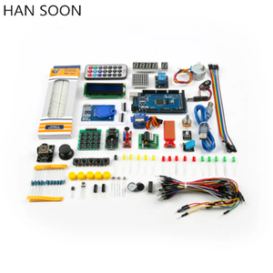 Kit para principiantes para grandes 2560 Arduino Sensor Kit UNO R3 Placa DE DESARROLLO RFID Actualización Kit de aprendizaje para principiantes