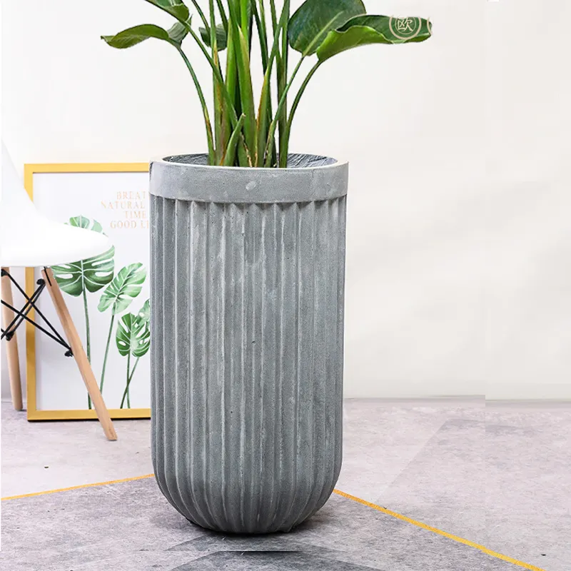 Naturix OF03 forniture da giardino grande giardino dell'hotel vasi da fiori in cemento fioriere in vaso di cemento grande parete esterna minimalista