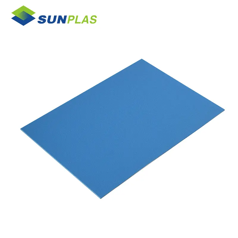 Foglio abs stampa uv Sunplas 2mm 3mm foglio di plastica bicolore abs bianco e nero