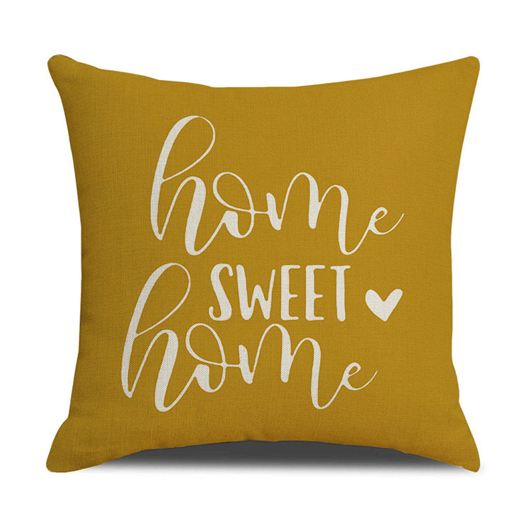 Nordic Home Decor Pillowcase Office Car Cushion Custom Digital Printing Linen Geometric Cushion Cover