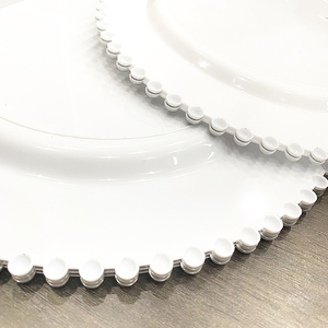 9 inç inci plakaları plastik renkli parti çanak plastik parti tabaklar Set altın suplalar düğün