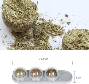 Bolas de hierba gatera naturales comestibles 4 en 1, juguetes de pared giratorios, seguros y saludables para gatos, venta al por mayor - Product Image 6