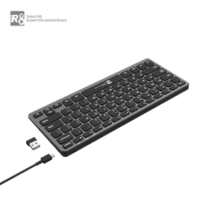 Teclado con logotipo personalizado, diseño ergonómico de oficina, Mini teclado inalámbrico OEM de alta calidad para Ipad, portátil y PC, venta al por mayor, 2023