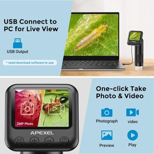 LCD ekranlı APL-MS008 400-800X mikroskop - Product Image 5