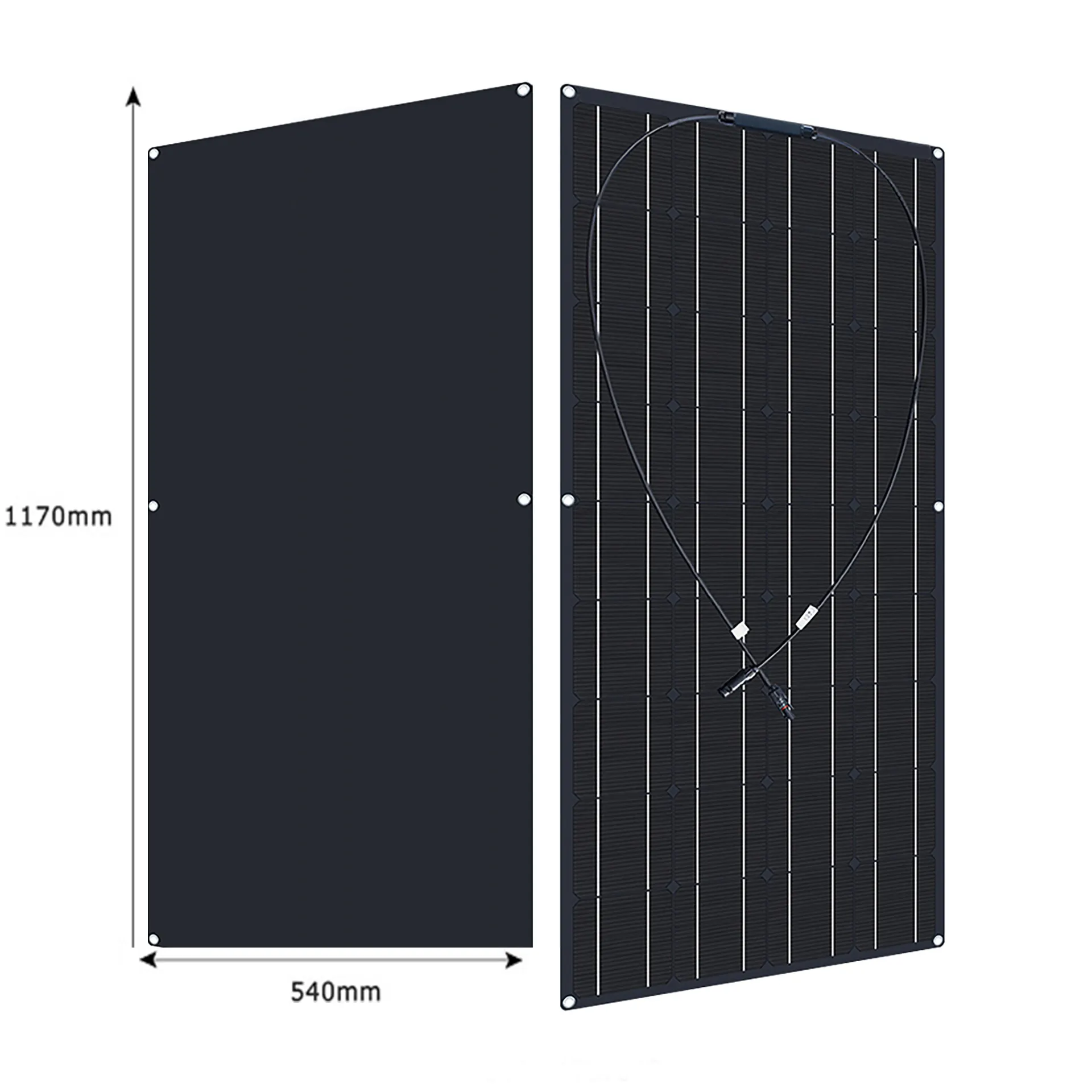 Hoch effiziente kunden spezifische Größe ETFE Sun power Flexibles Solar panel 12V 18V 100W 120W 150W Flexibles Solarmodul