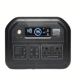 Estaciones de energía para acampar Fuente de energía portátil de 600W con USB Tipo-c 110V/220V Onda sinusoidal Solar al aire libre - Product Image 2