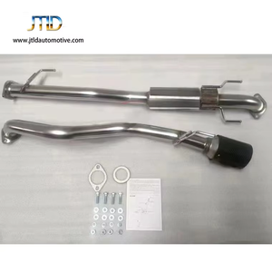Egzoz sistemi karbon çift kuyruk İpucu susturucu egzoz borusu performans TRITON 2015 orta bölüm için egzoz sistemi - Product Image 4