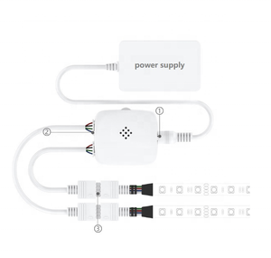 APP управление Magic Home DC5-24V Wi-Fi RGB светодиодный контроллер с 2 портами поддержка голосового интеллектуального управления для светодиодных лент - Product Image 6