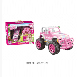 รถของเล่น4ช่องสัญญาณสำหรับเด็กผู้หญิงรถของเล่นสำหรับเด็ก4WD ของเล่นรถเปิดถนนรุ่นรถแข่งพร้อมไฟดีไซน์สีชมพู - Product Image 2