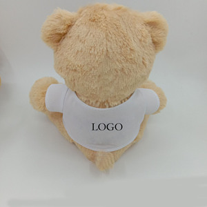 Tシャツカスタム昇華<span class=keywords><strong>DIY</strong></span>かわいいクリスマスギフトユニセックスぬいぐるみぬいぐるみ子供PP充填材付きホットセールテディベア
