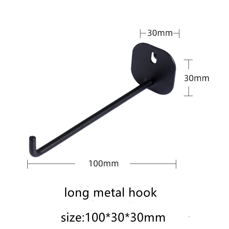 Long métal crochet B