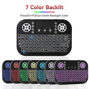 2022 Hot Selling Hintergrund beleuchtung 2,4 GHz A8 Mini Wireless Tastatur Touchpad i8 Air Fly Maus Hintergrund beleuchtete Fernbedienung für Android TV-Box - Product Image 2