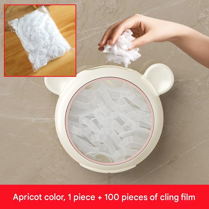 Apricot 1piece pack 100 pieces of plastic wrap