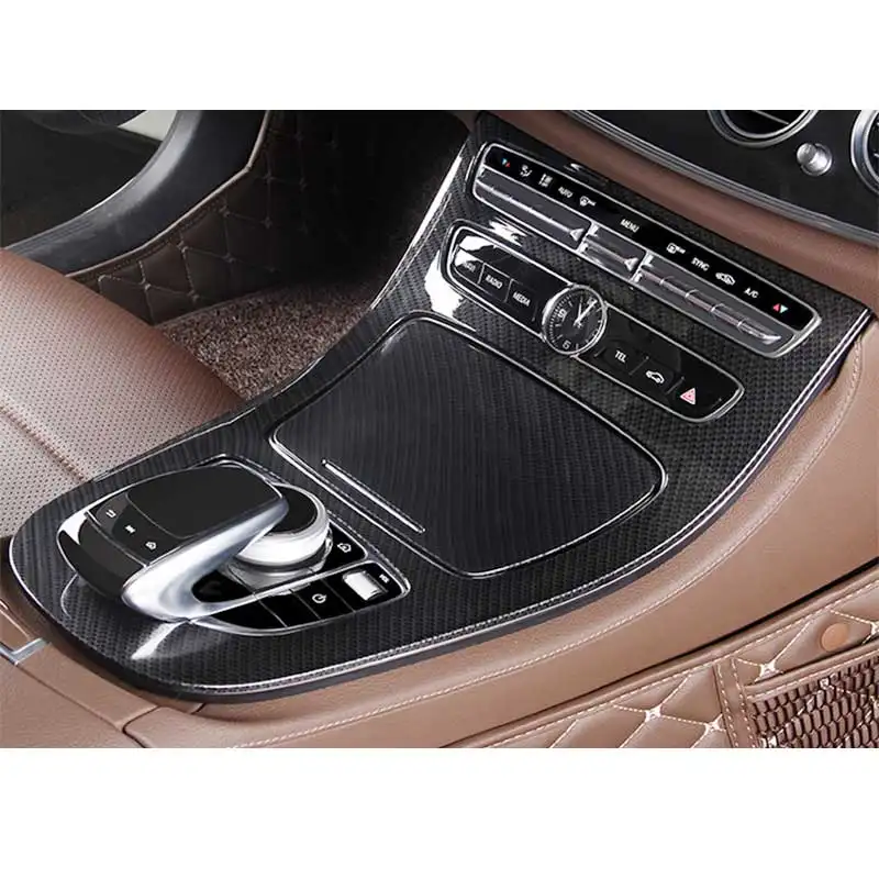 Carbon Auto Interieur Zubehör für Mercedes Benz E Klasse W213 2016-2022 E200 E300 Getriebe Mittel konsole Auto Style modifizieren