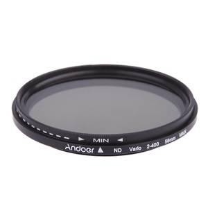 Andoer <strong>58mm</strong> ND Fader Neutral Density Adjustable ND2 to ND400 Variable <strong>Filter</strong> for Canon Nikon DSLR Camera - Product Image 4